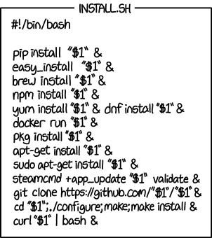 XKCD universal install script